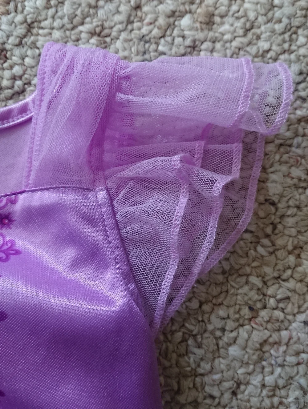 Disney Purple Rapunzel Tulle Princess Nightgown Size 3T - Picture 5 of 10